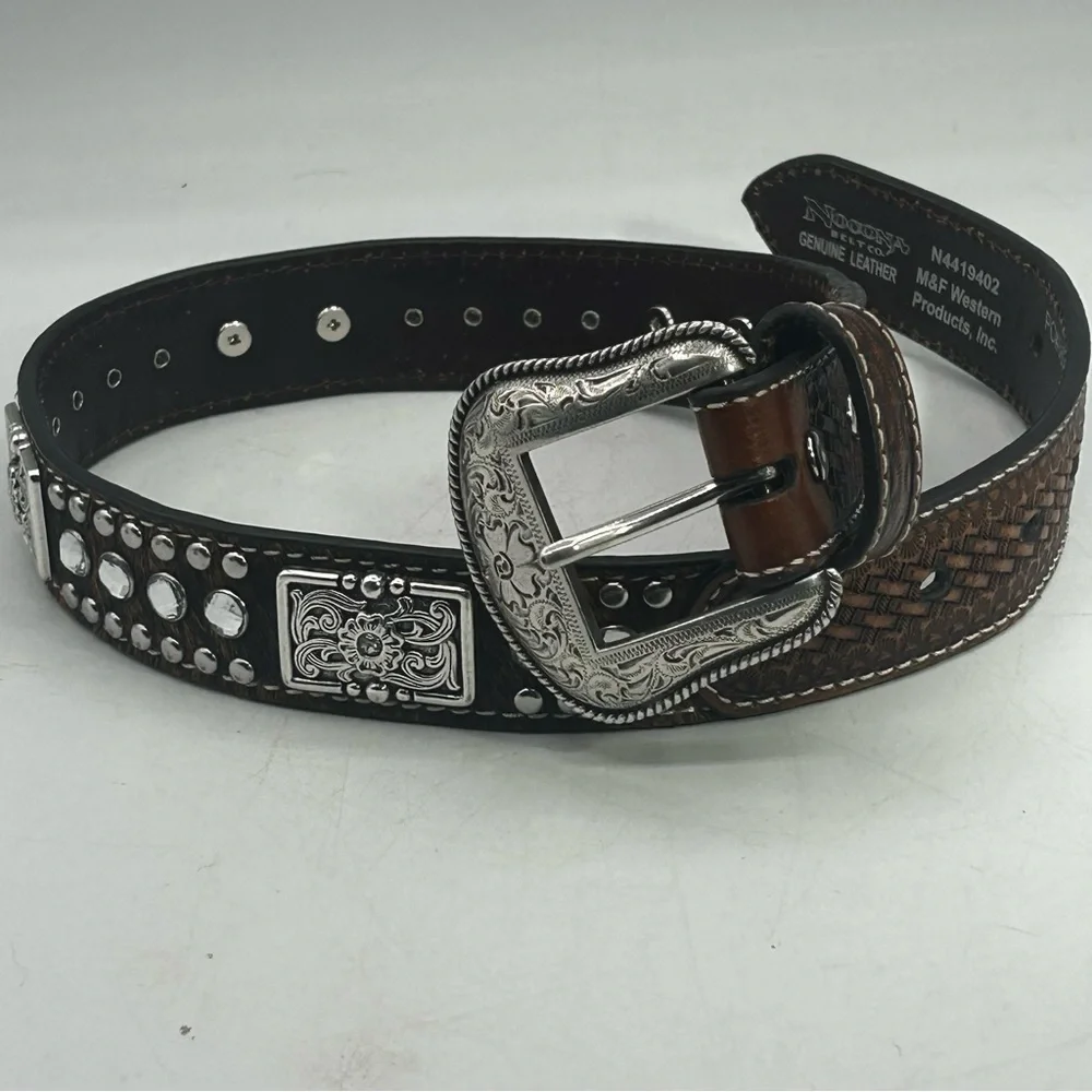 Nocona Girls Horse Bling Belt 22